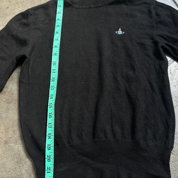 Vivienne Westwood Black Turtleneck w/ Embroidered Orb - Picture 3 of 12